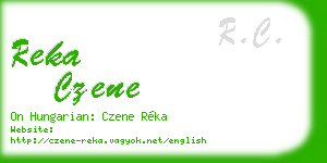 reka czene business card